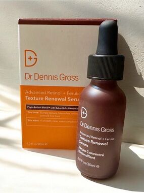 New Dr. Dennis Gross Advanced Retinol + Ferulic Texture Renewal Serum in Box 1oz